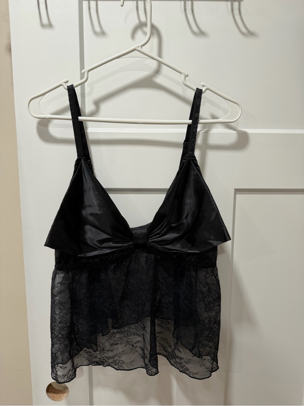 Black Lace Babydoll Sleep Set-Adore Me